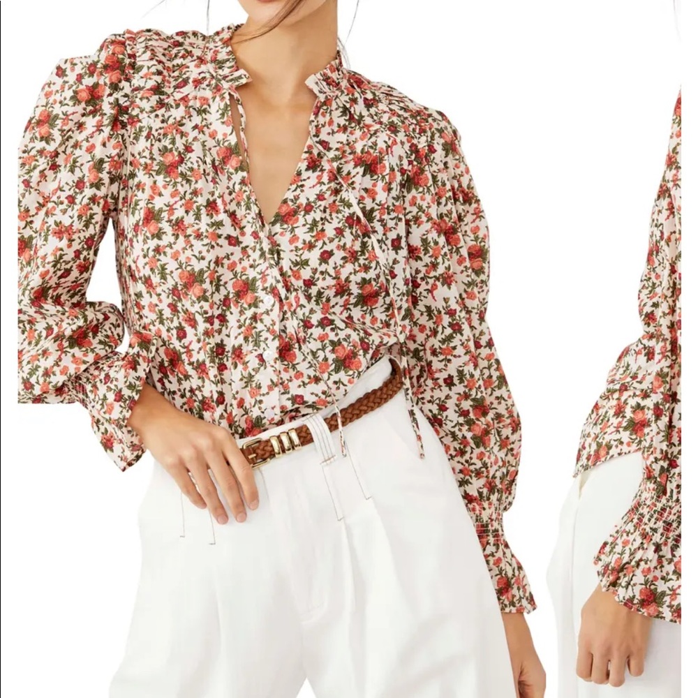 🟩 Meant To Be Floral Cotton Blouse
FREE PEOPLE